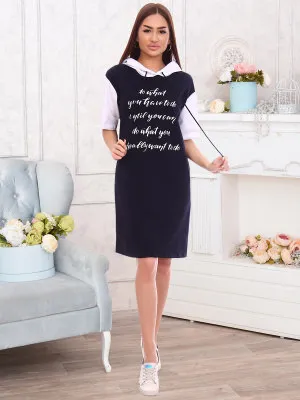 Бритни(белый) туника р.44, 80%хлопок, 15%п/э, 5%лайкра