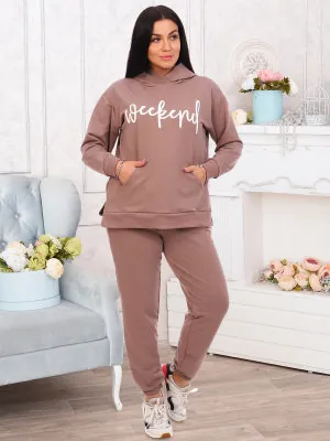 Викенд(кофе) костюм р.44  хлопок 80%, п/э 15%, лайкра 5%