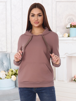 Жанна(кофе) толстовка(джемпер) р.42, 80% хлопок,15% п/э,5% лайкра