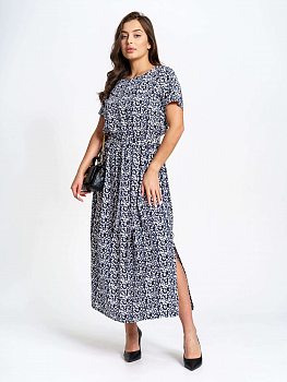 Белла(синий) платье р.50