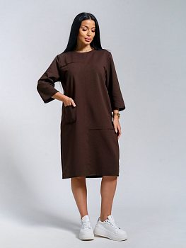 Нелли(шоколад) платье р.60