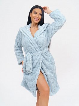 Ежик(голубой) халат р.58